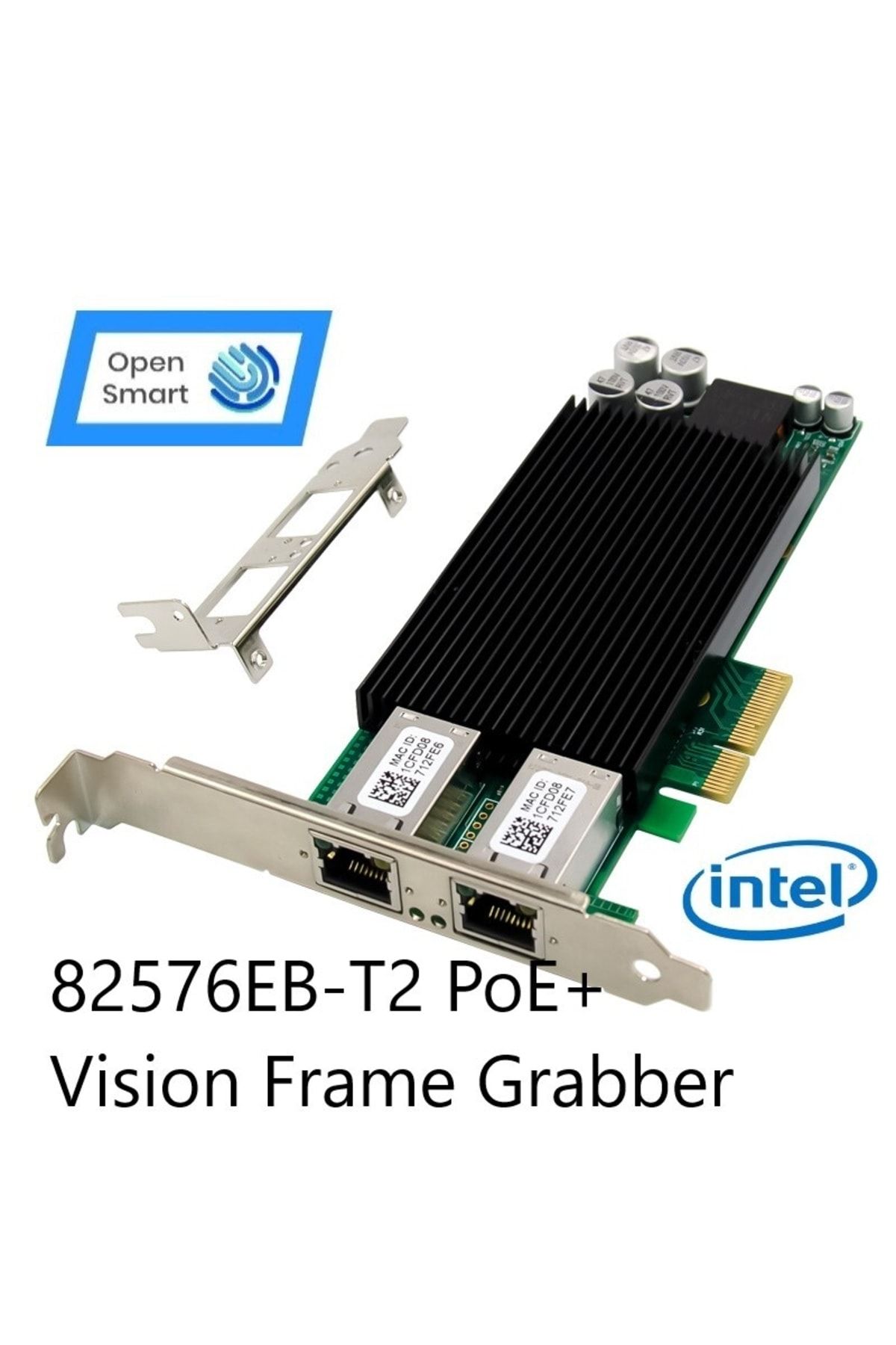 Open Smart Intel 82576eb Dual Port 1gbe Poe+ Vision Frame Grabber Nic Adapter - Ops7231nt
