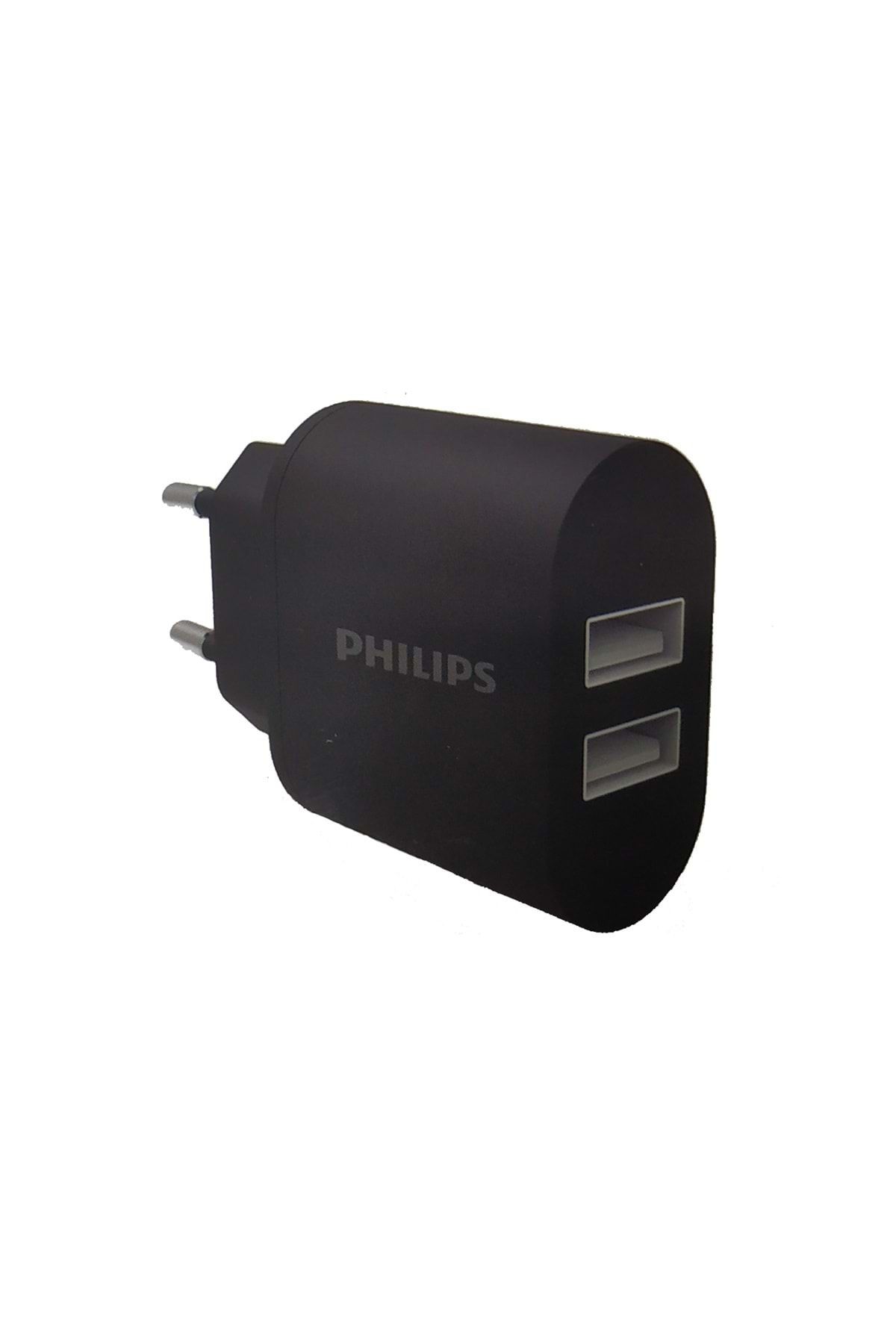 Philips Dlp1302nb/51 15.5w 2.1a + 1a Çift Usb Akıllı Şarj Cihazı