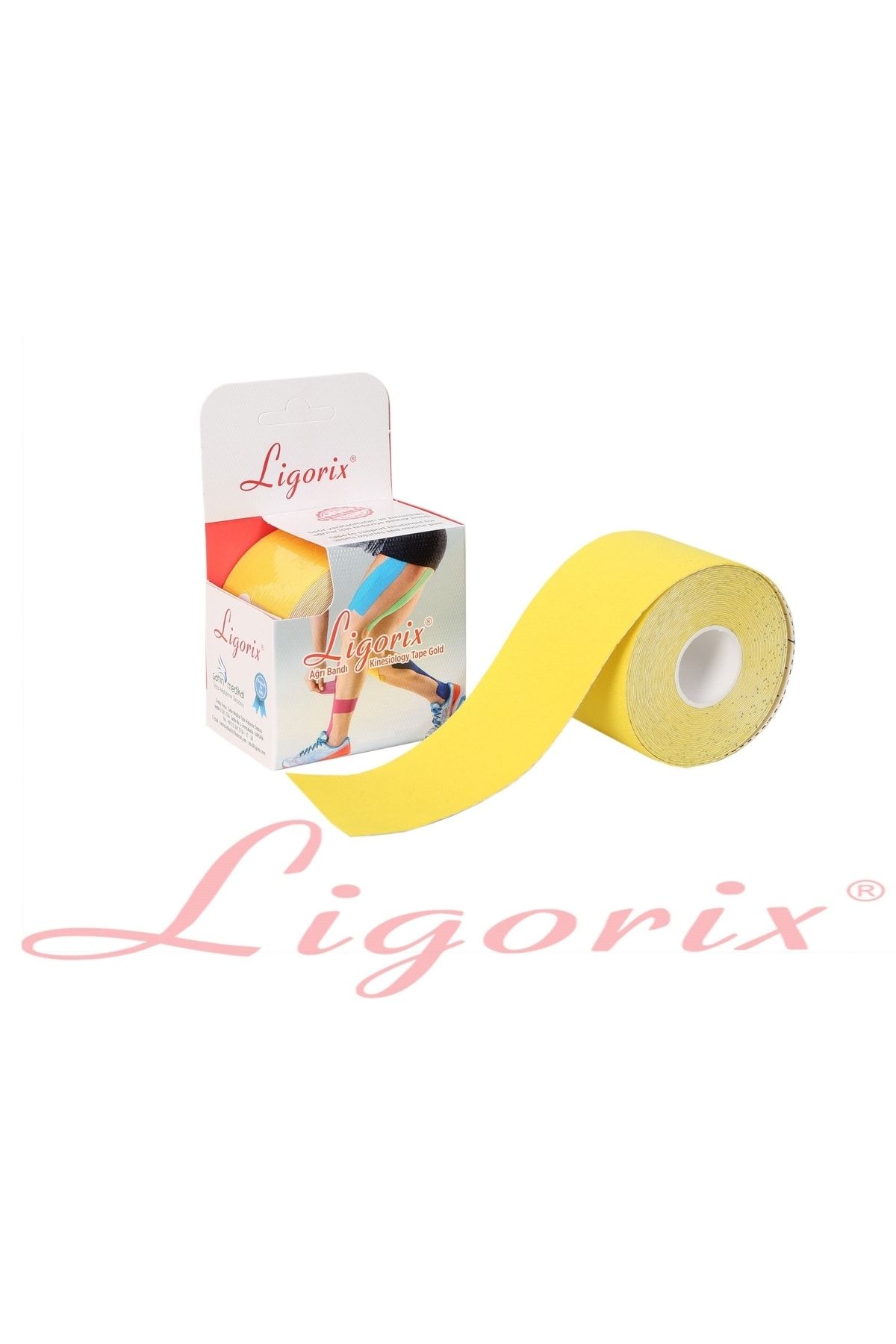 Ligorix Kinesio Tape Ağrı Bandı 5cm X 5m -sarı