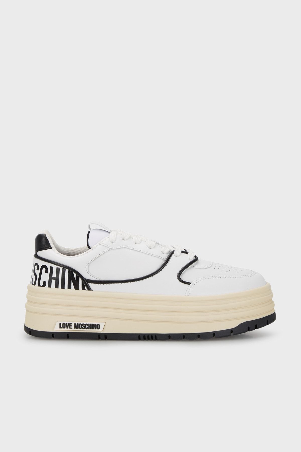 Moschino Logolu Deri Sneaker Ayakkabı Ayakkabı Ja15426g1gıao10a