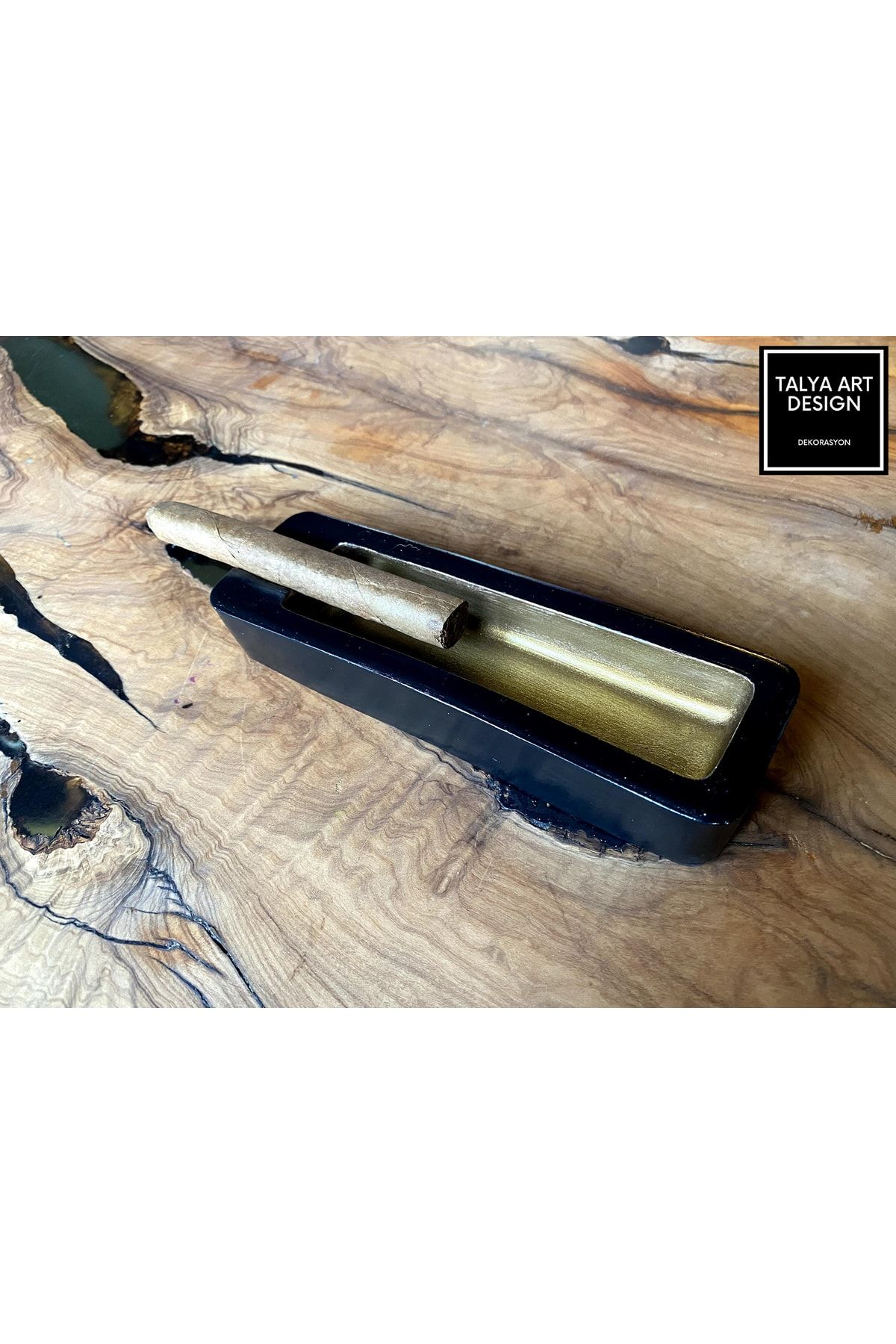 Talya Art Design , Modern Puro Küllüğü (siyah Renk Üzeri Koyu Altın Şerit)