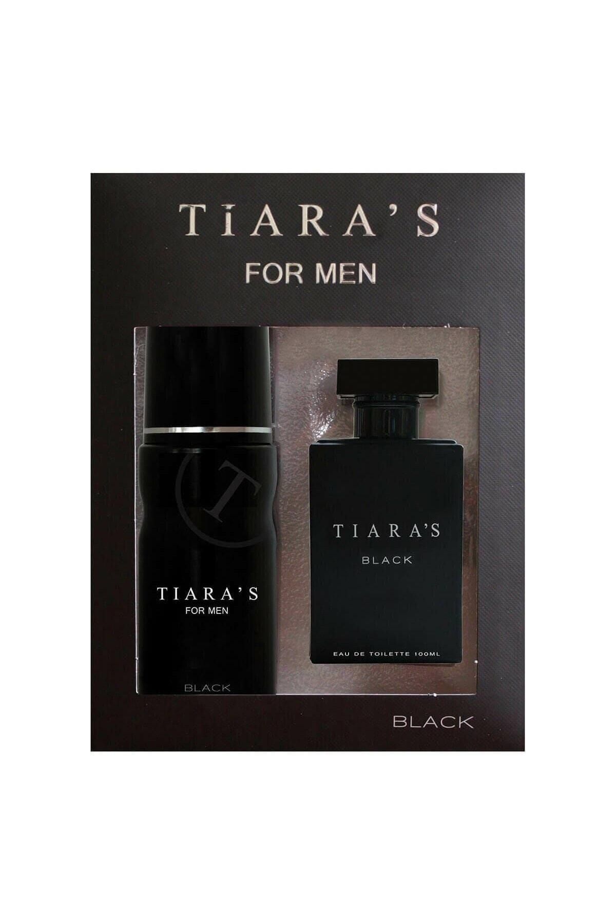 Tiaras Black Erkek Parfüm Seti Edt 100 ml & Deodorant 100 ml 8698438302111