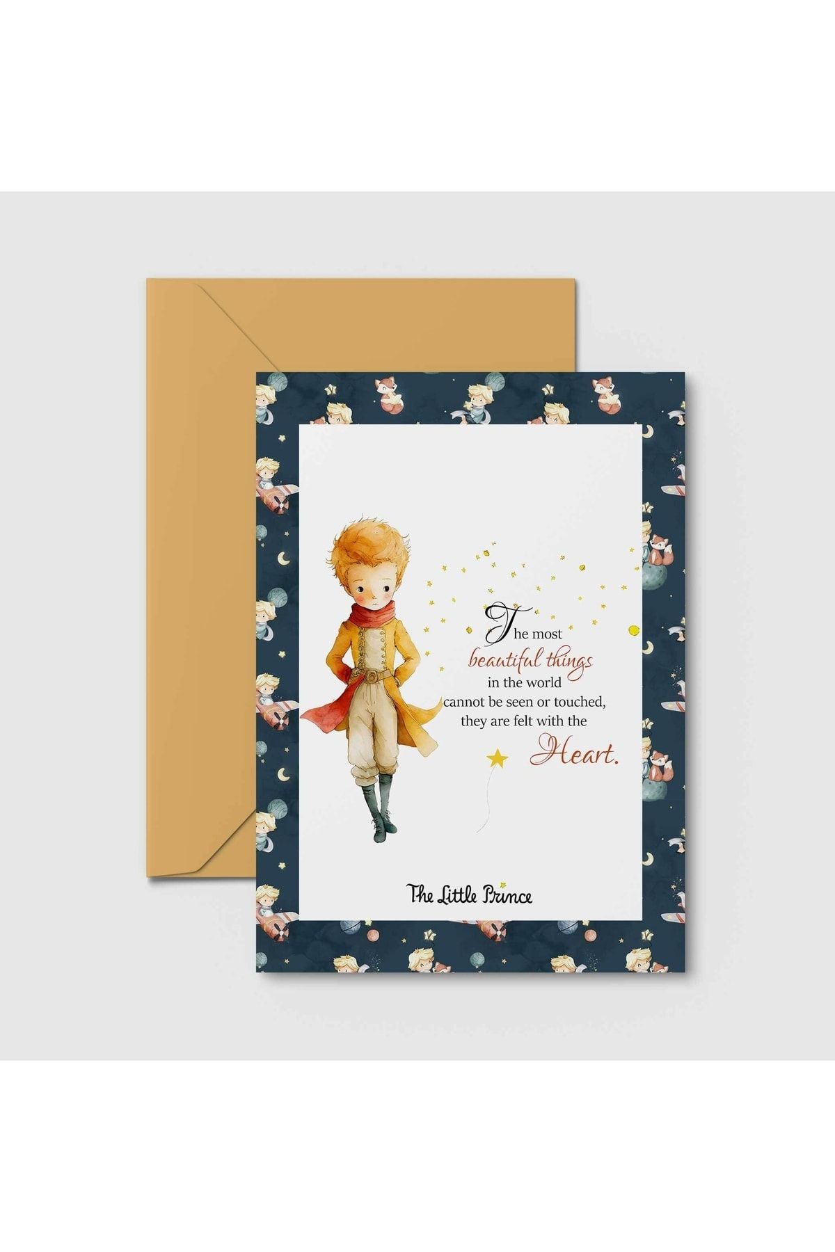 HRS Kartpostal - Tebrik Kartı & Zarf Küçük Prens The Little Prince