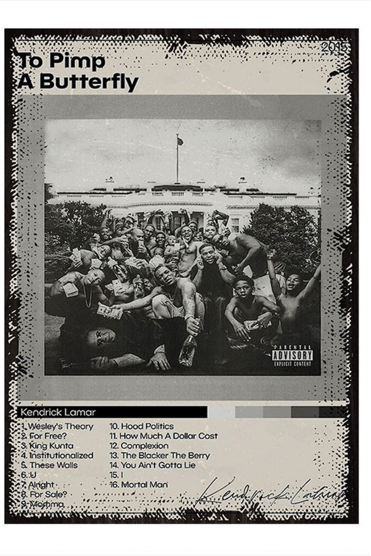 ekart Kendrick Lamar Müzik Poster Model Ahşap Tablo 15cmx 22cm