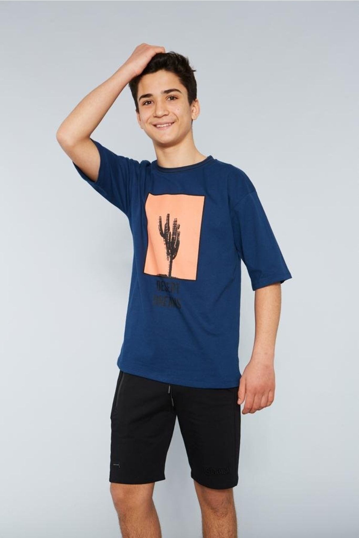 rg kidsstore Unisex Kaktüs Baskılı T-shirt