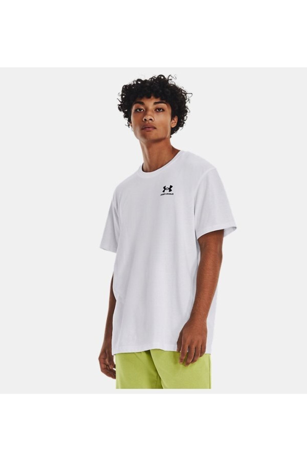 Under Armour Erkek UA Logo EMB Heavyweight Kısa Kollu 1373997-100