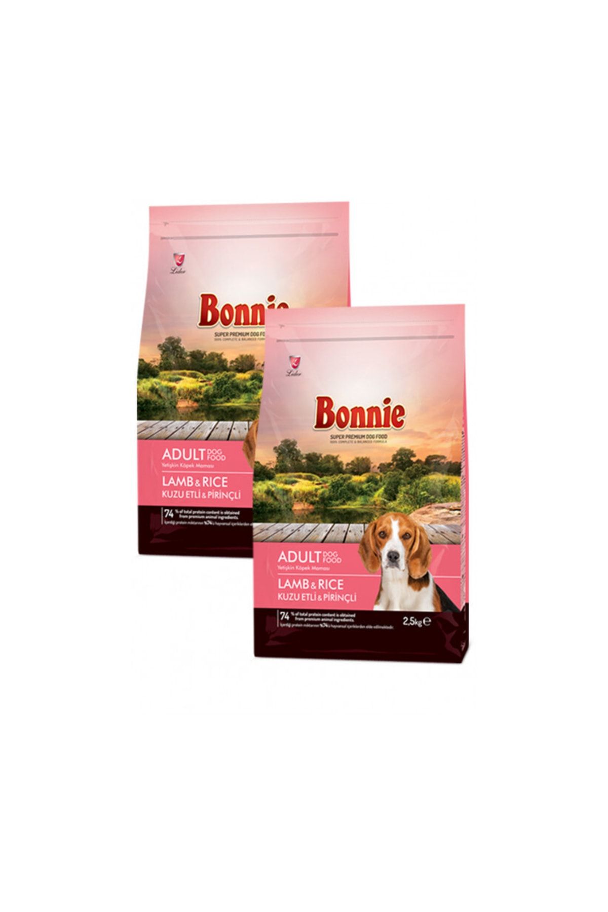 Bonnie Kuzu Etli Ve Pirinçli Yetişkin Köpek Maması 2.5 Kg X 2