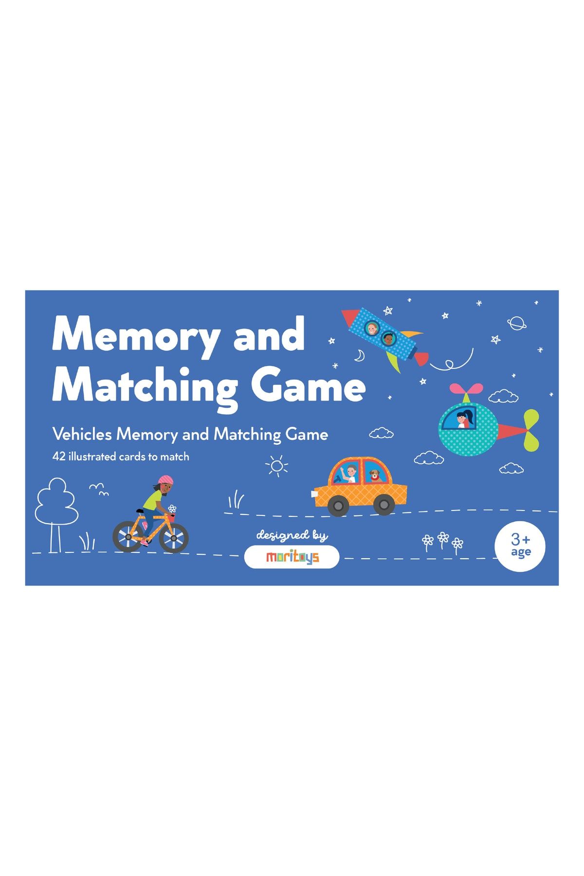 moritoys Memory And Matching Game: Vehicles - 42 Kartlı Araçlar Hafıza Ve Eşleştirme Oyunu