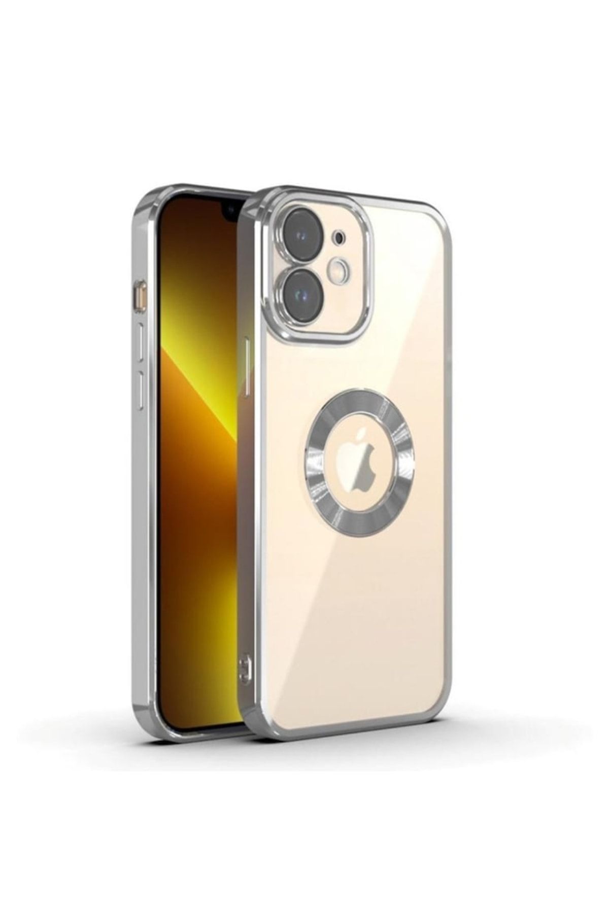 Baysal Apple Iphone 12 Uyumlu Lens Korumalı Logo Detaylı Lüx Silikon Kılıf