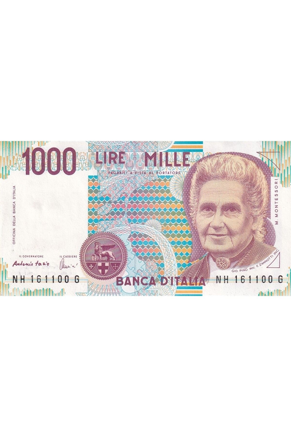 Benim Koleksiyonum Italya,1000 Lire (1990) P#114c Çil Eski Yabancı Kağıt Para