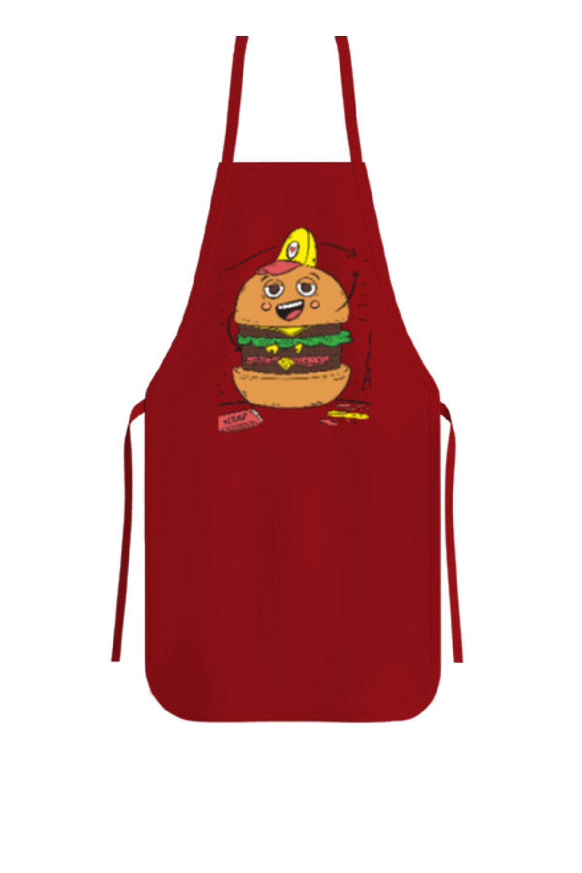 Tisho Burger Resimli Mutfak Önlüğü