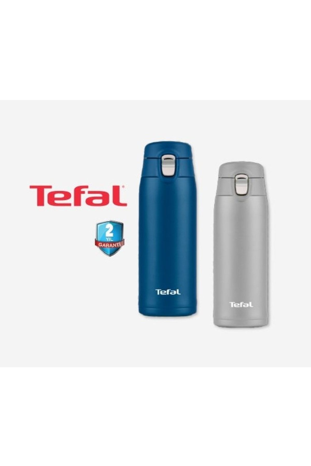 TEFAL Kamp 0.4 Lt Termos Light Mug Ultra Light BPA Free Metal Isı Yalıtımı İçecek 0,40 L 12 saat Gri