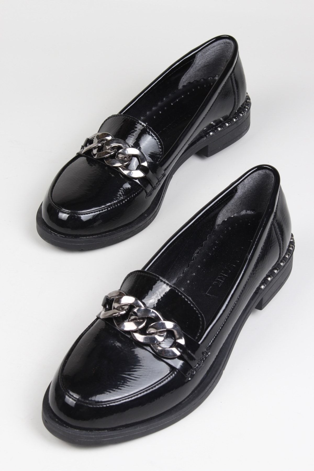 ayakPARK Klasik Rugan Rahat Iş Ofis Loafer Kadın Ayakkabı