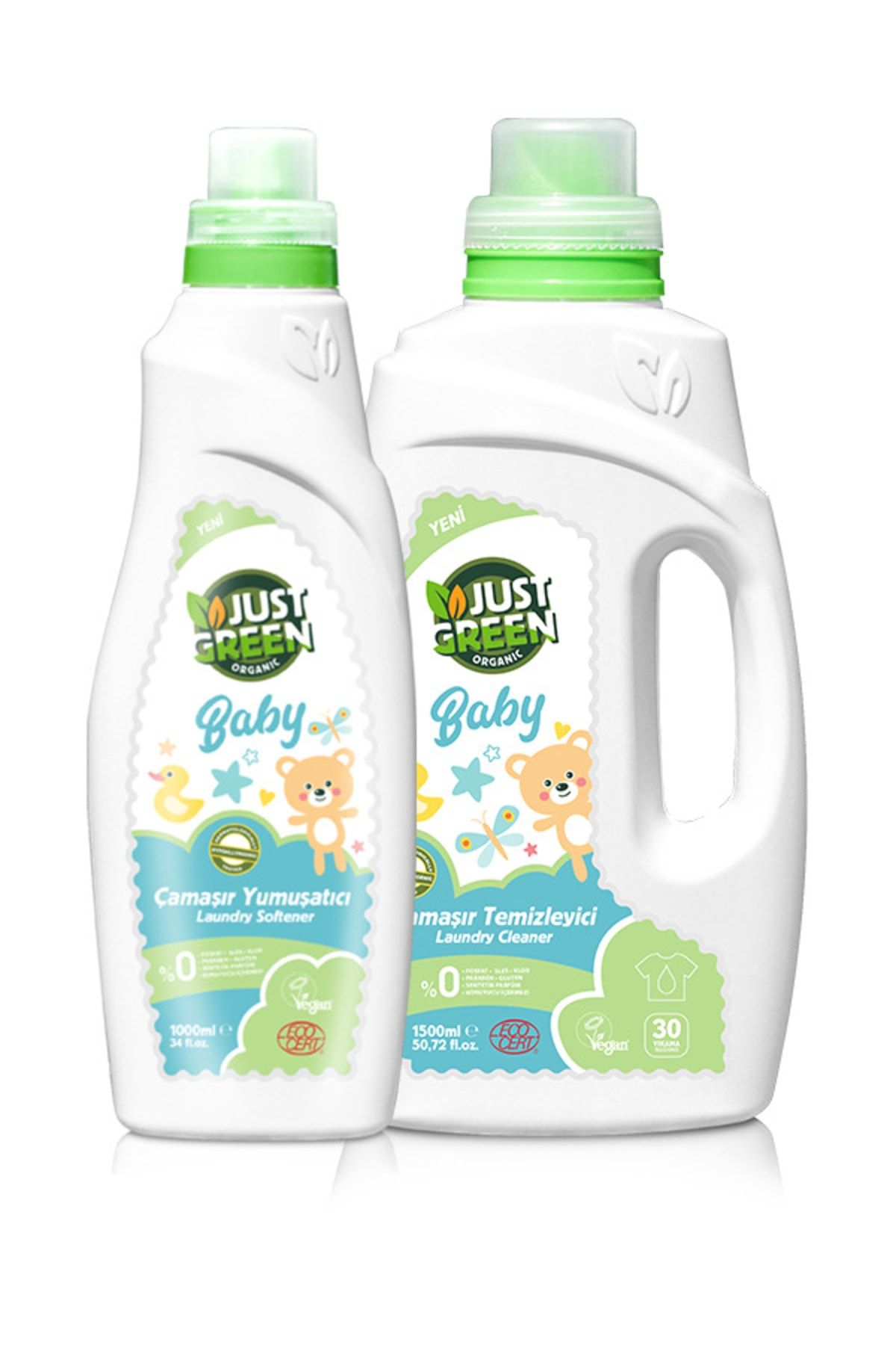 Just Green Organic Baby Çamaşır Temizleyici & Baby Yumuşatıcı