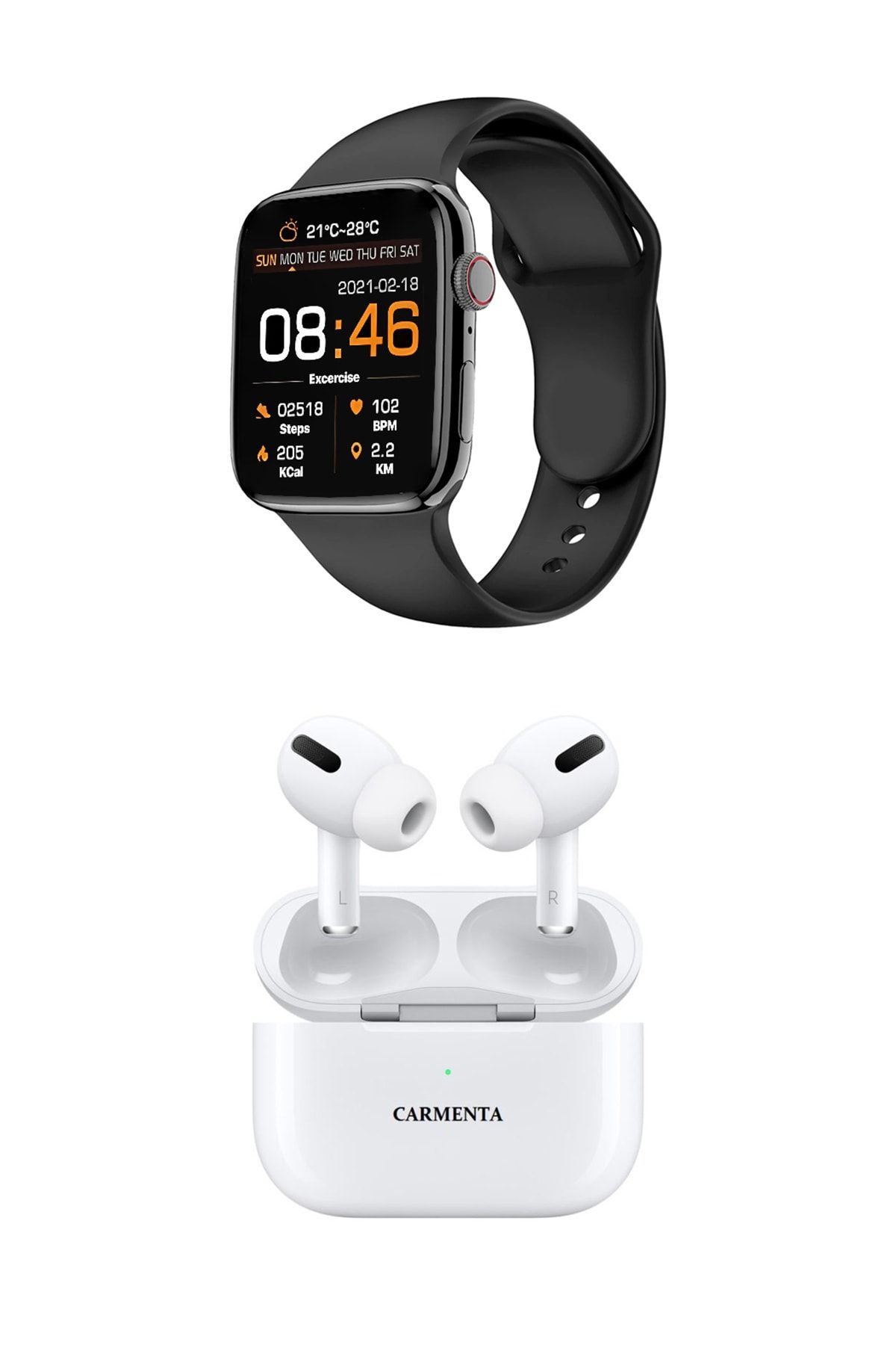 Carmenta X8 Ultra Akıllı Saat Ve Bt Pro Bluetooth Kulaklık - Ikili Teknoloji Paketi