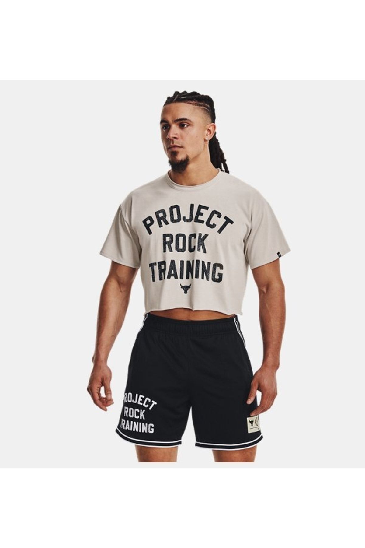 Under Armour Erkek Project Rock Heavyweight Stay Hungry Cutoff Tişört 1377441-289