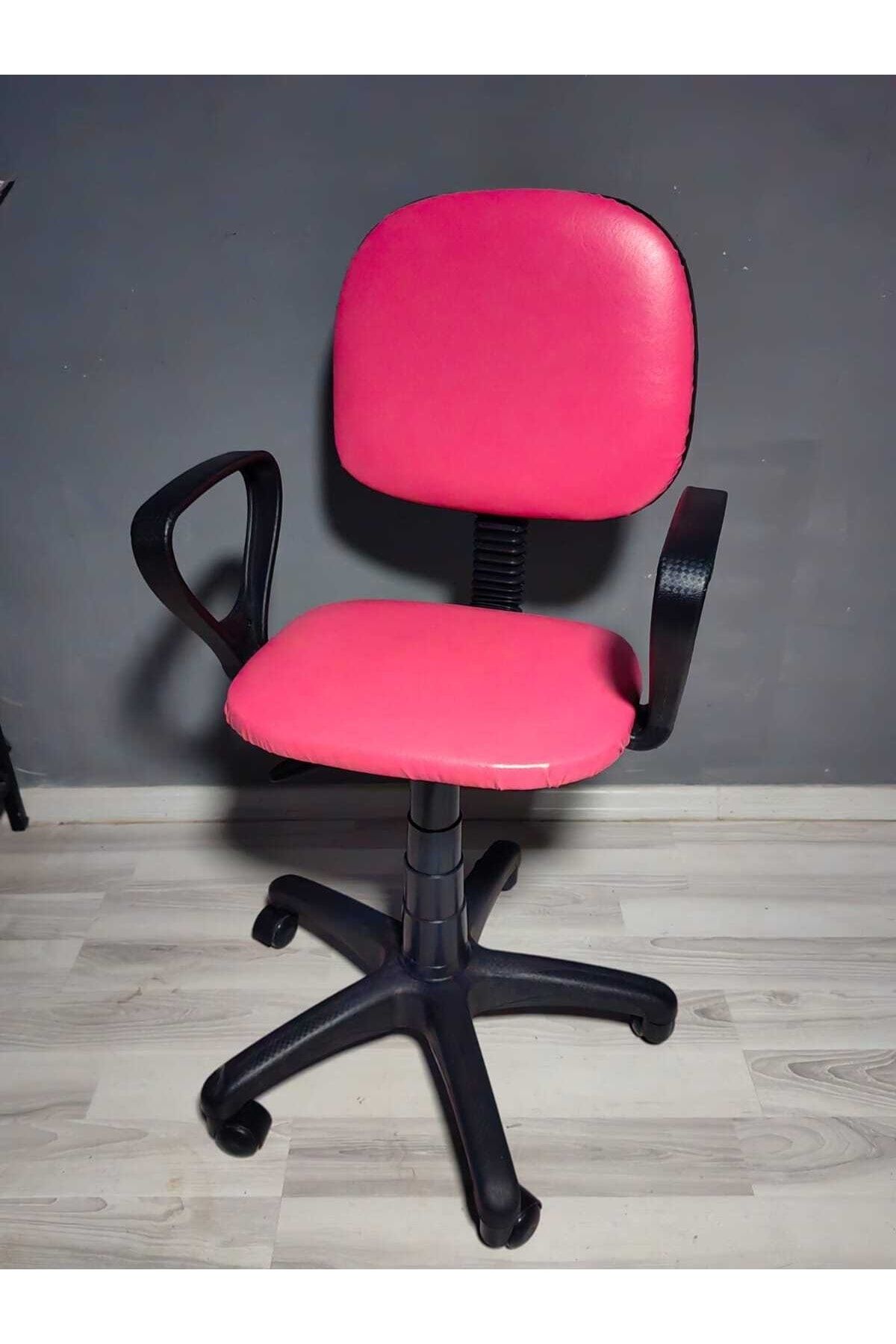 Boss Concept Pembe Döner Tekerlekli Çalışma Sandalyesi Bilgşsayar Sandalyesi
