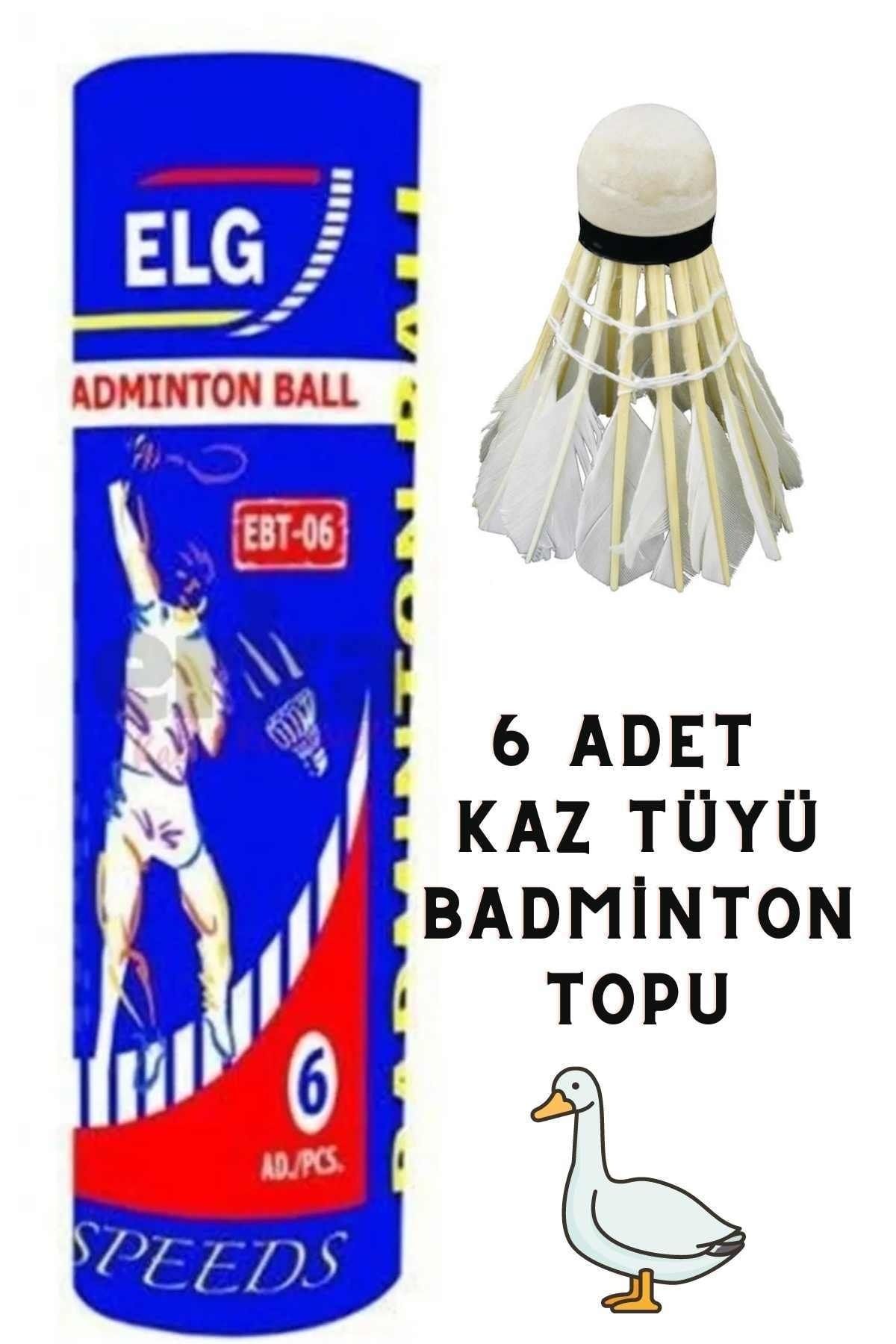 Esmay Özel Kaz Tüyü Badminton Topu 6'lı