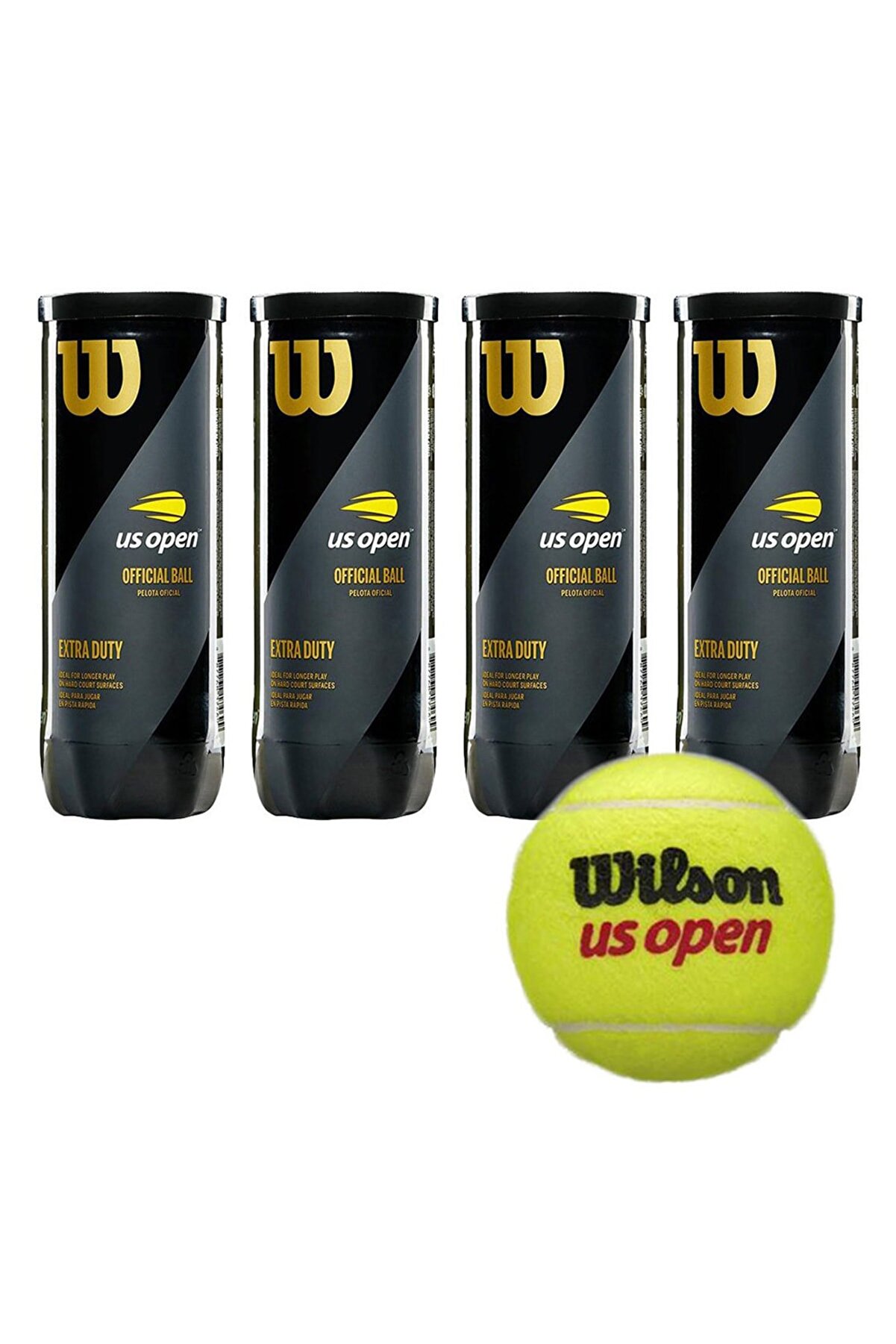 Wilson Us Open 4 Kutu Tenis Topu Vakum Ambalajda