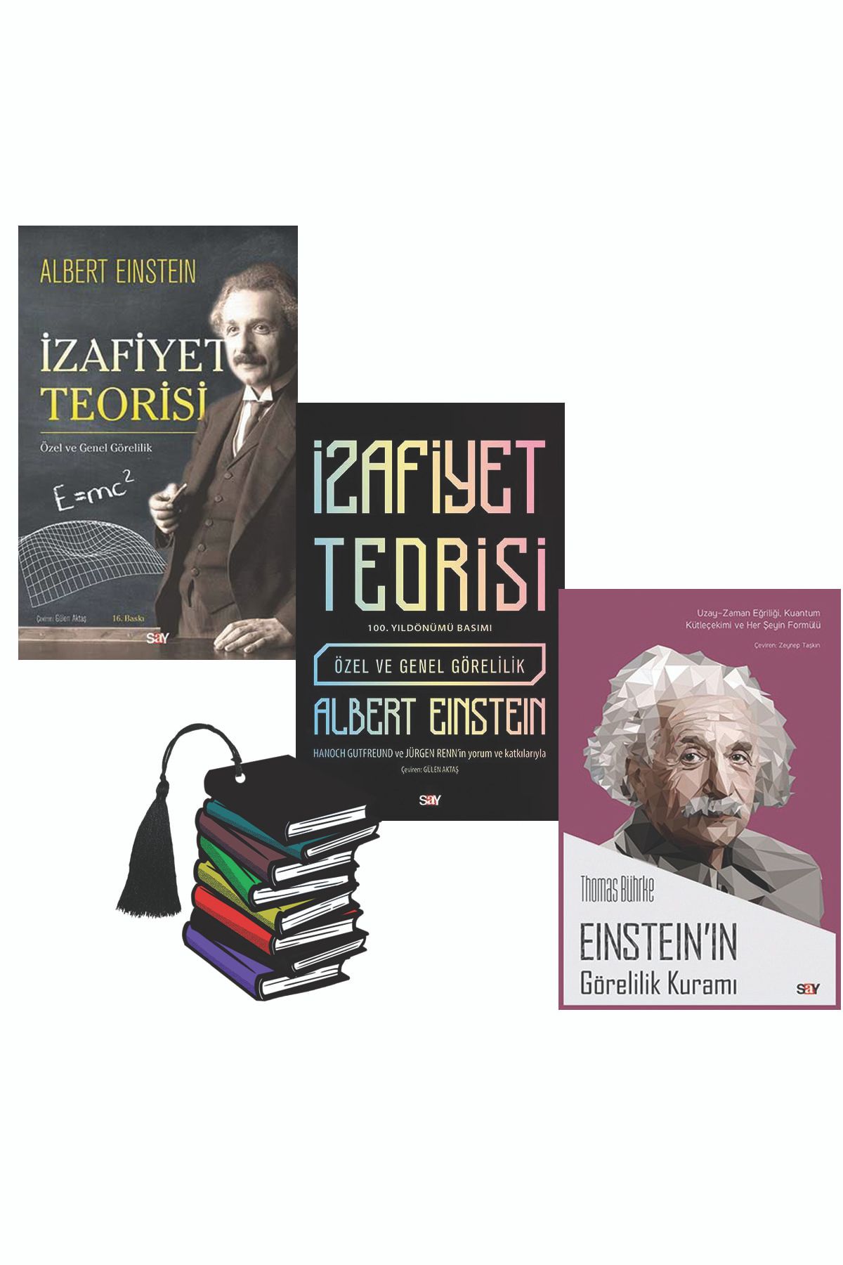 Say Yayınları Albert Einstein - Izafiyet Teorisi - Eınsten'ın Görelilik Kuramı -3kitap - Yırtılmaz Ayraç Hediye