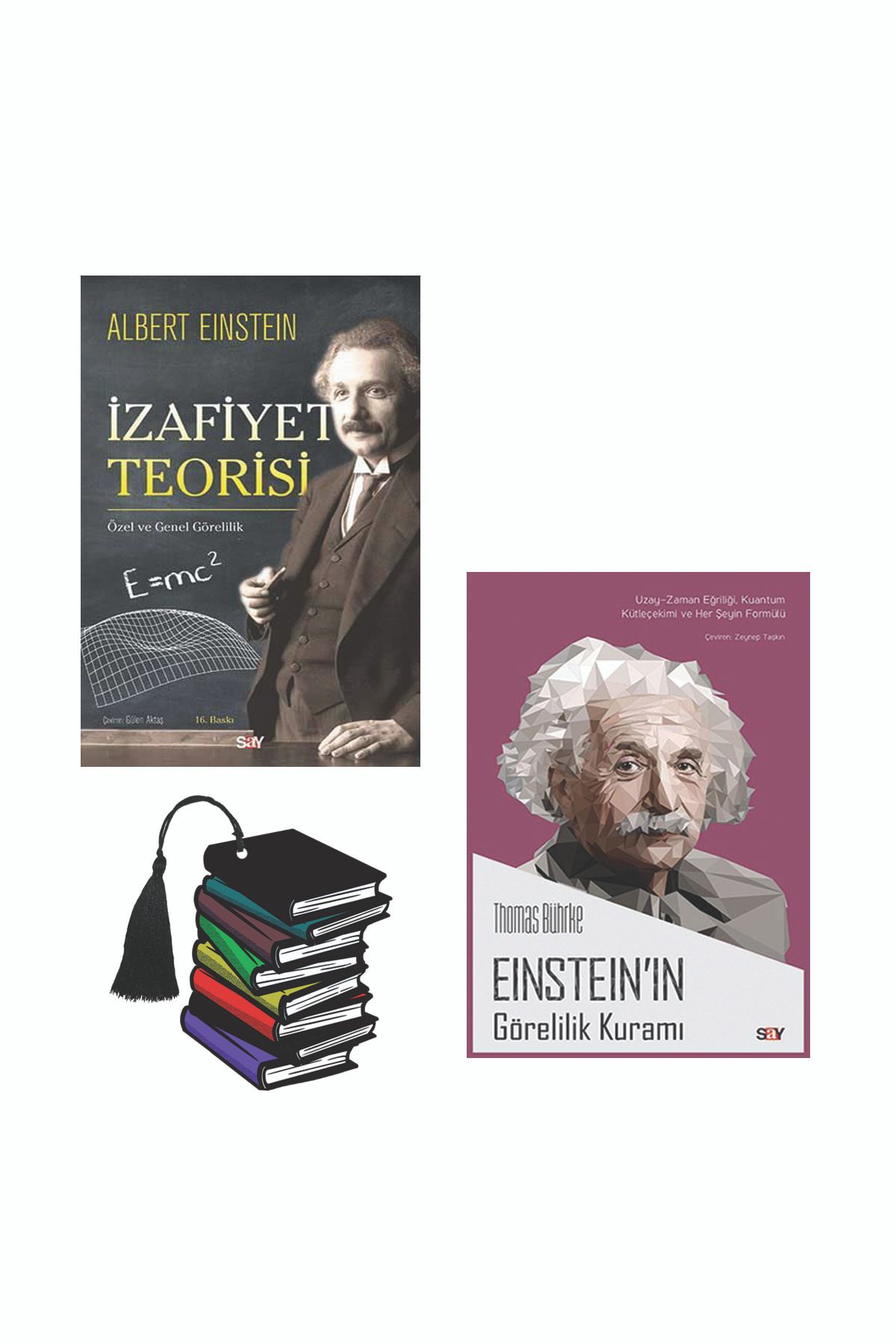 Say Yayınları Albert Einstein - Izafiyet Teorisi - Einsten'in Görelilik Kuramı -2 Kitap Set-yırtılmaz Ayraç Hediye