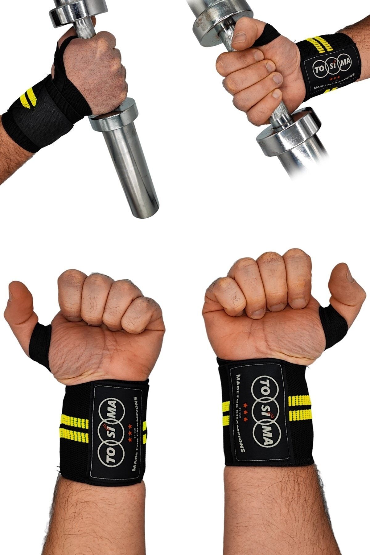 Tosima Parmaktan Geçmeli Fitness Bilekliği Bilek Koruyucu Wrist Wraps Wrist Support Fitness Bilekliği