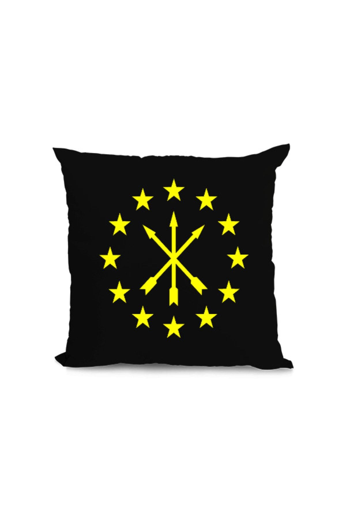 Tisho Çerkes Bayrağı, Adiga Bayrağı,çerkes Logosu. Kare Yastık