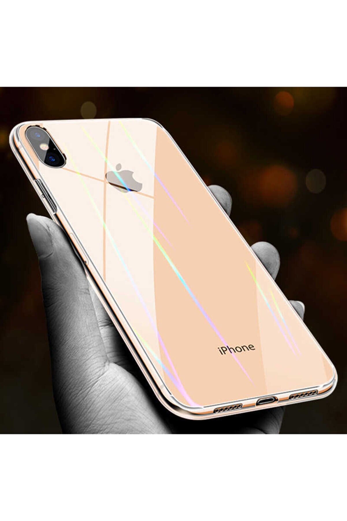 Dijimedia Apple Iphone X Kılıf Rainbow Kapak -