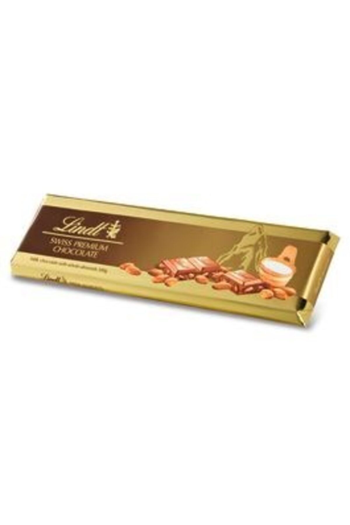 Lindt Swiss Kavrulmuş Bütün Bademli (%15) Sütlü Çikolata 300gr