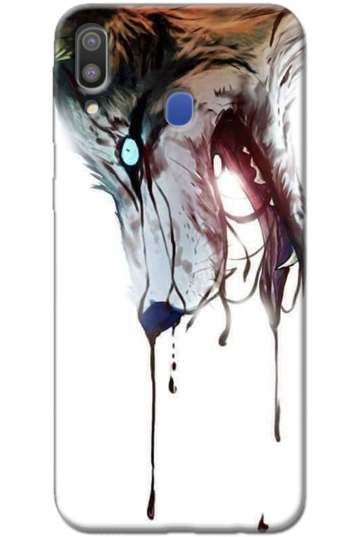 Turkiyecepaksesuar Samsung Galaxy M20 Kılıf Silikon Baskılı Desenli Arka Kapak