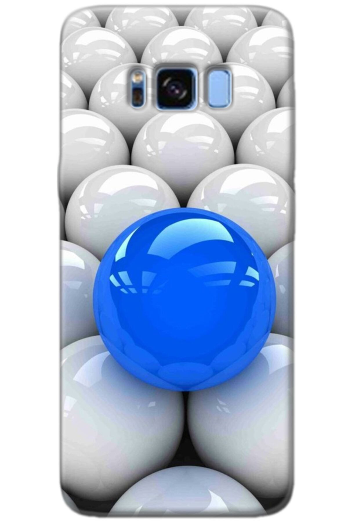 Turkiyecepaksesuar Samsung Galaxy S8 Plus Kılıf Silikon Baskılı Desenli Arka Kapak