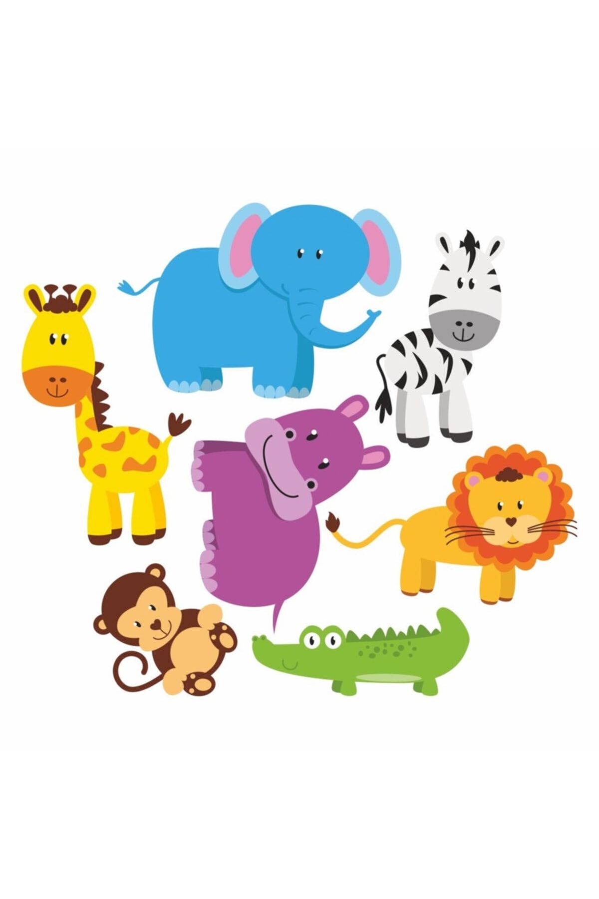 KT Decor Orman Hayvanları Çocuk Odası Sticker Seti