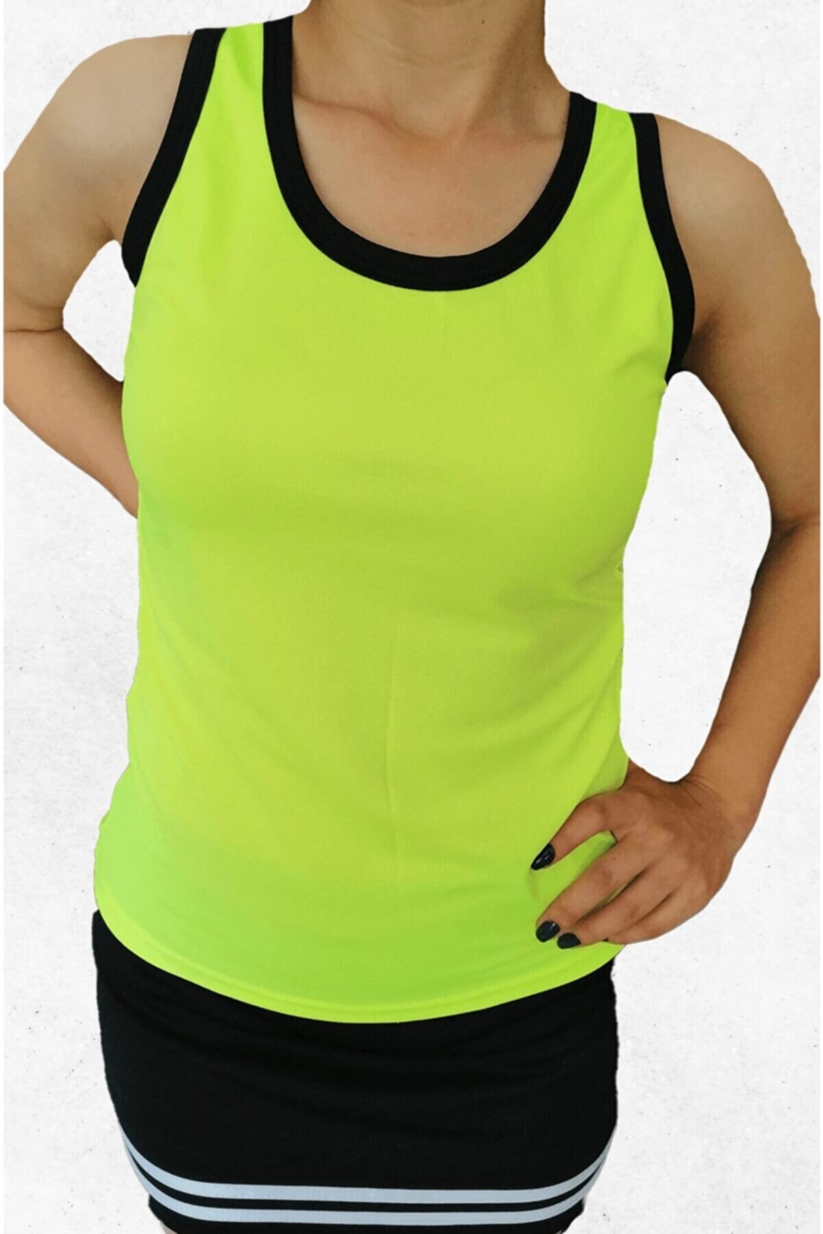 Modapalace Kadın Neon Yeşil Sporcu Atleti