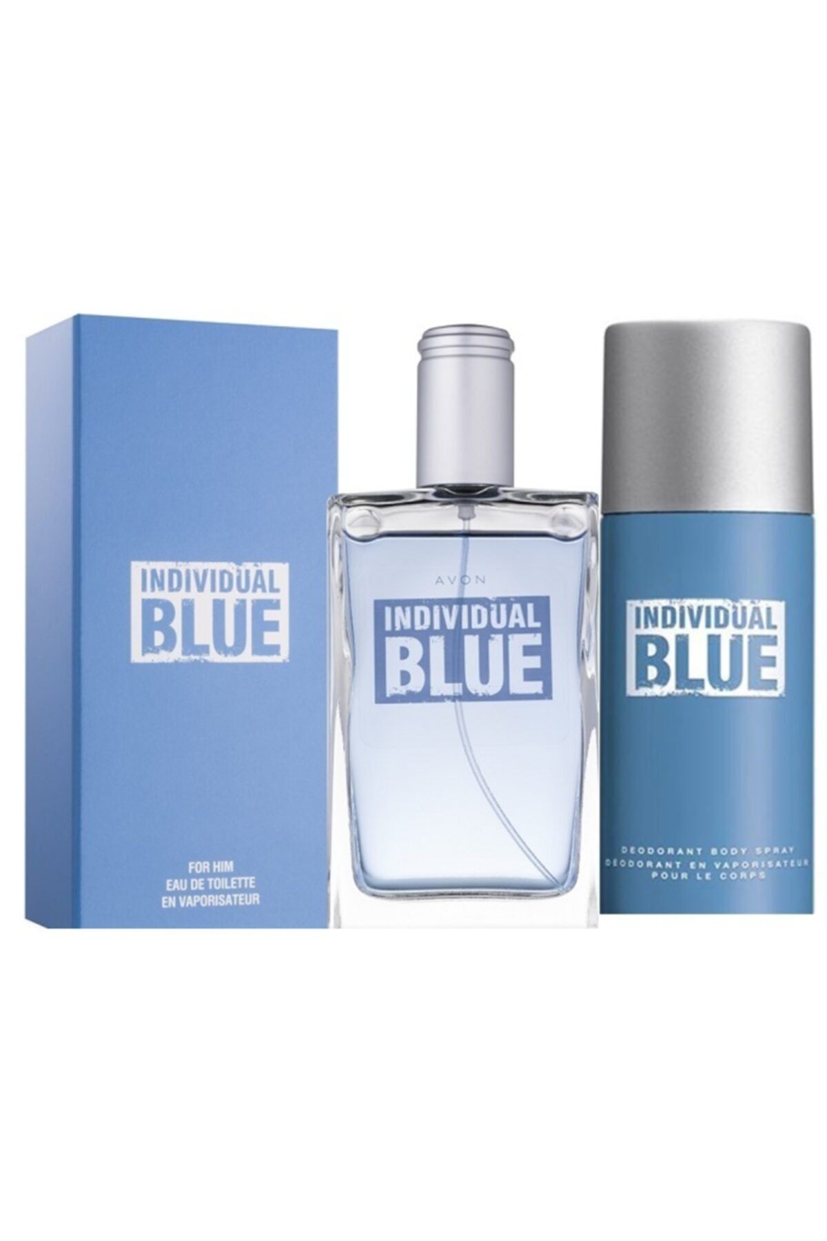 Avon Individual Blue 100 Ml. Edt Erkek Parfüm Individual Blue Erkek Deodorant 150 Ml.