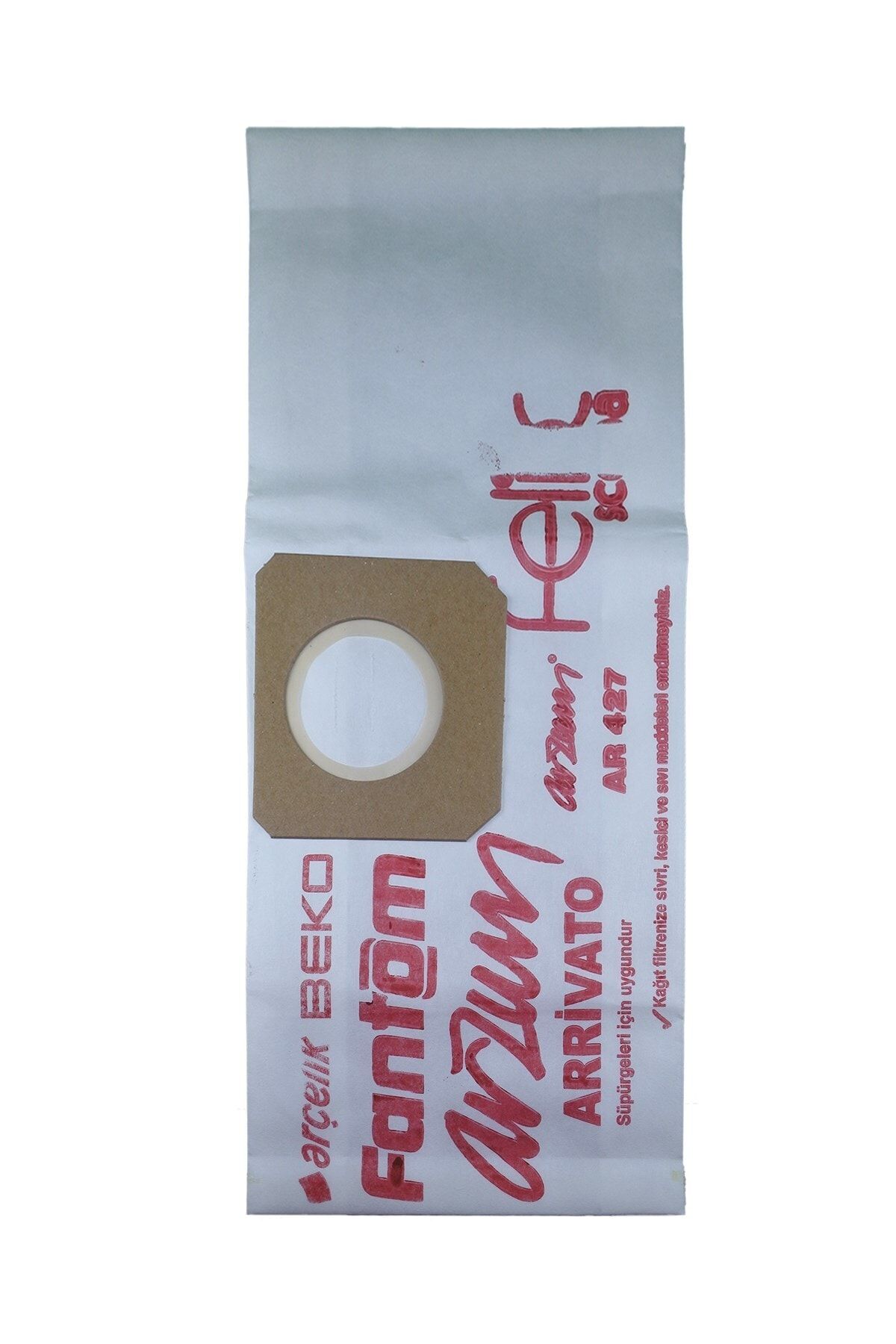 FANTOM Arzum Arrivato Uyumlu Süpürge Kağıt Toz Torbası 10 Adet