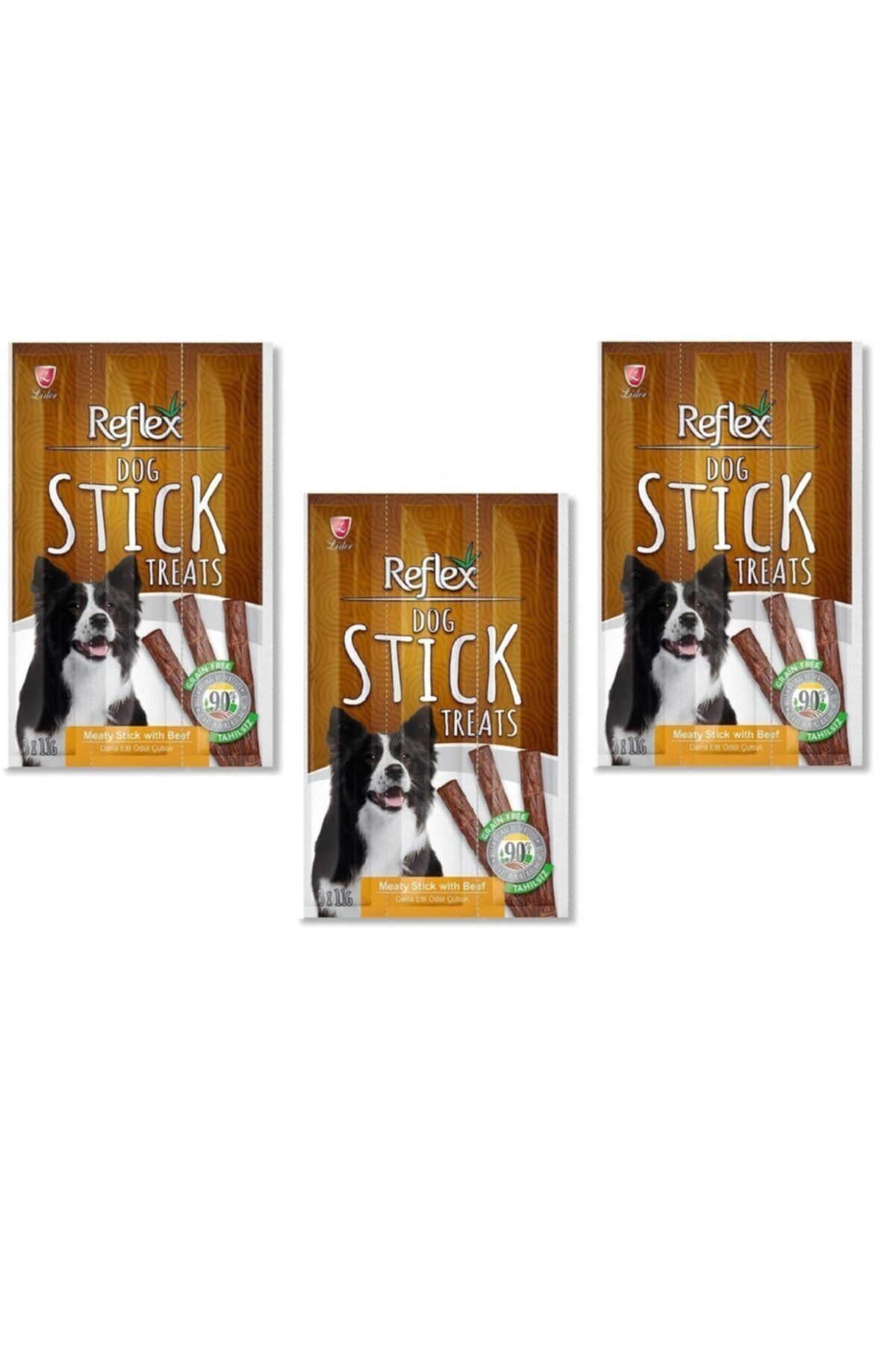 Reflex Dog Stick Dana Etli Tahılsız Köpek Ödül 11gr X 9