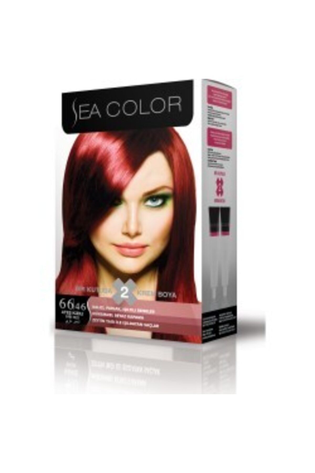 Sea Color 66,46 Ateş Kızılı 2 Li Tüp Saç Boyosı