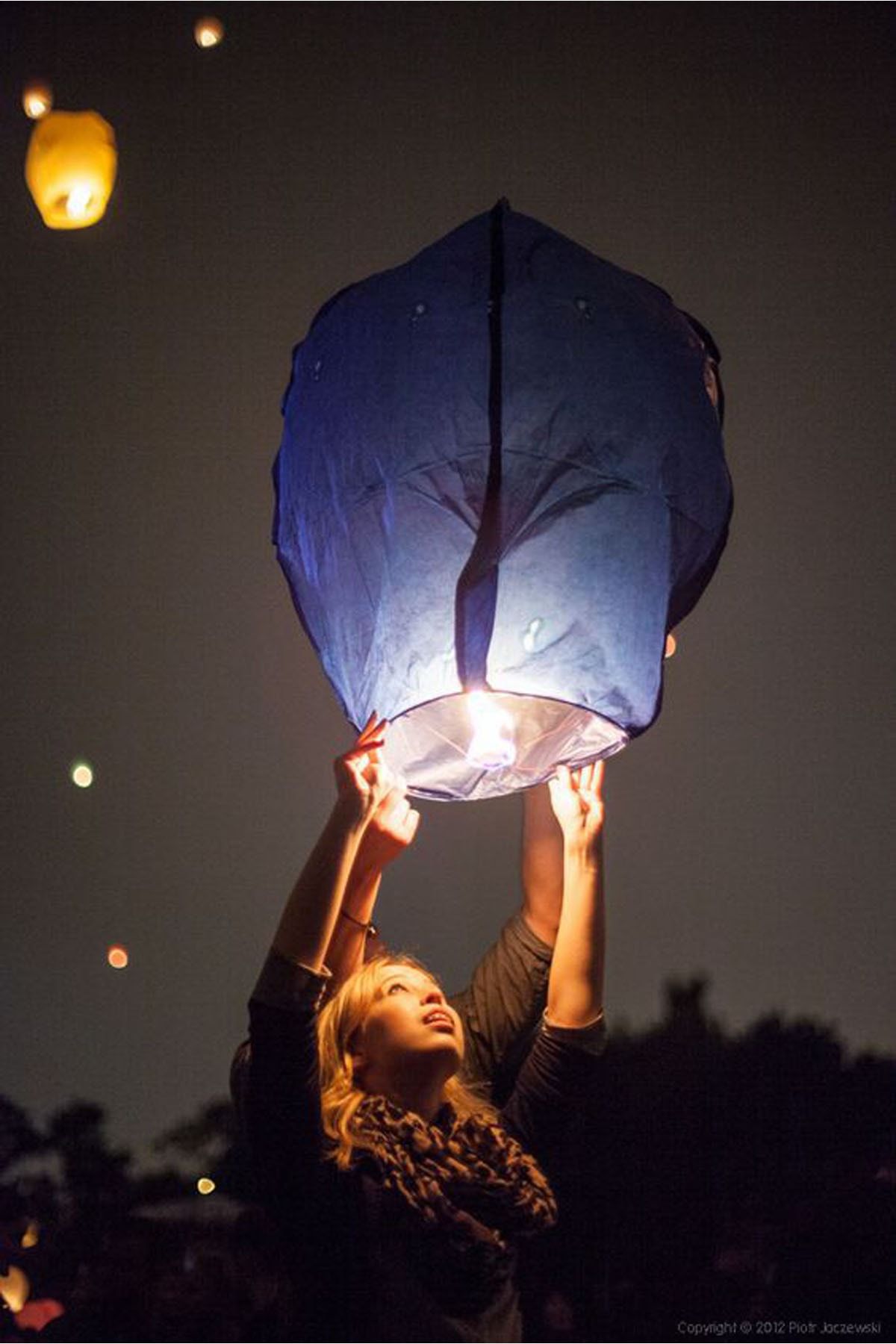 Mobee Dilek Feneri Gece Gökyüzü Dilek Balonu 10 Adet