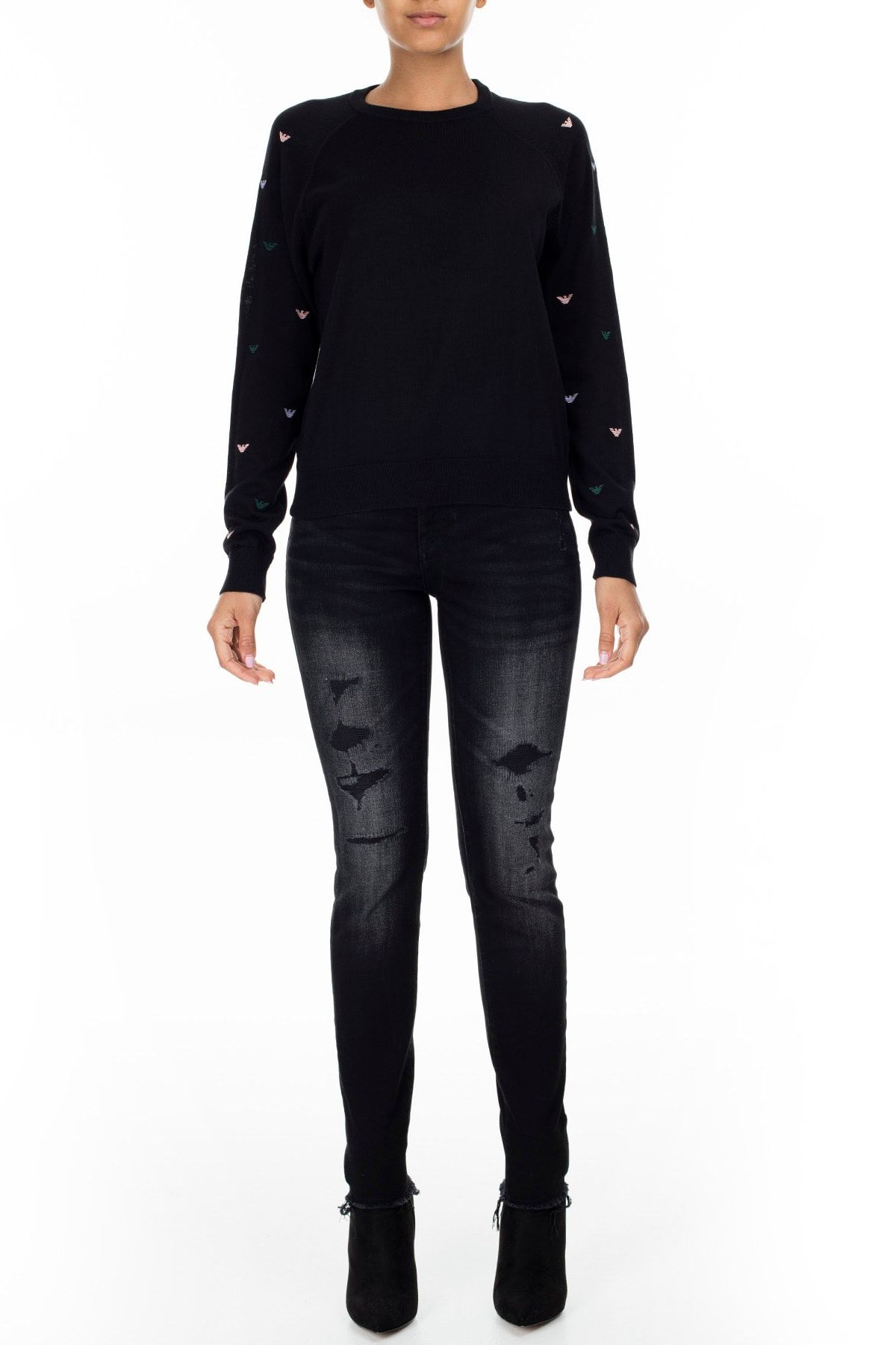 Armani Exchange Kadın Siyah Jeans Kot Pantolon J01