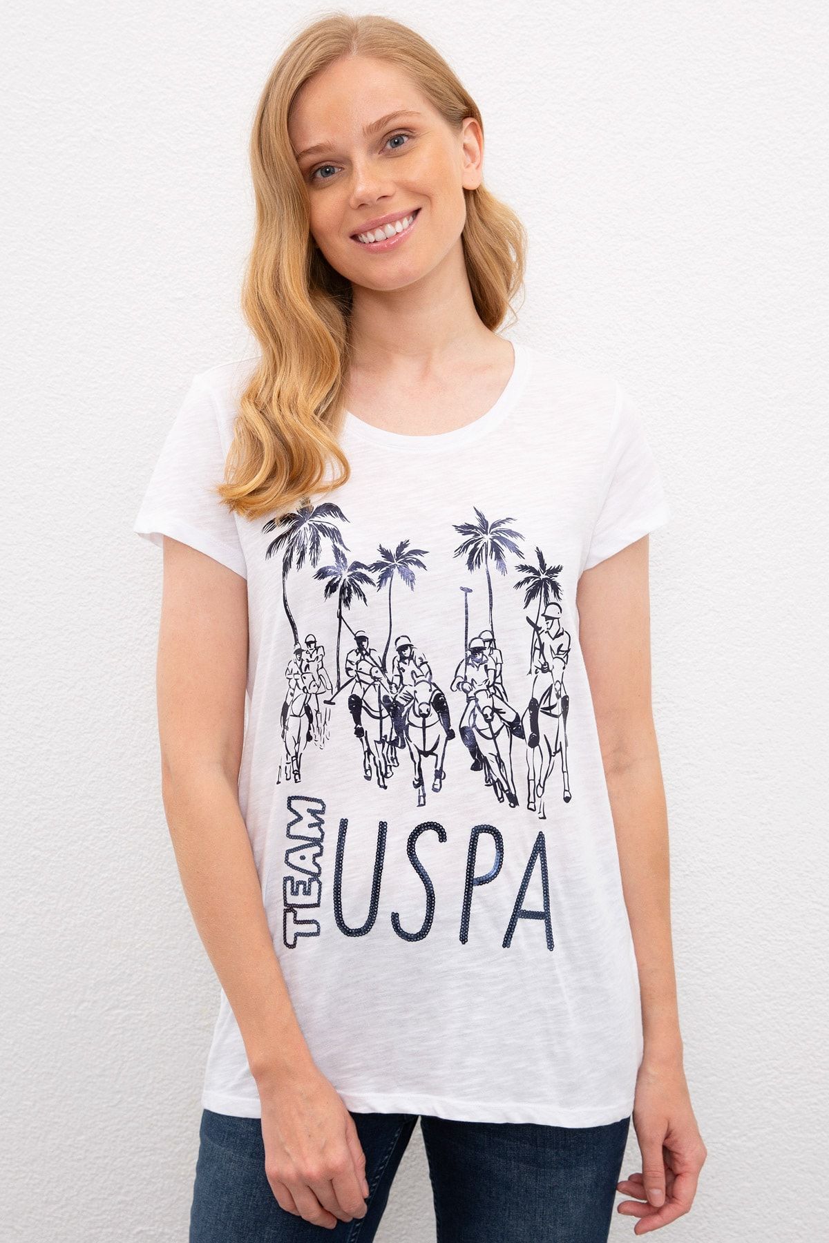 U.S. Polo Assn. Kadın T-Shirt G082SZ011.000.941192