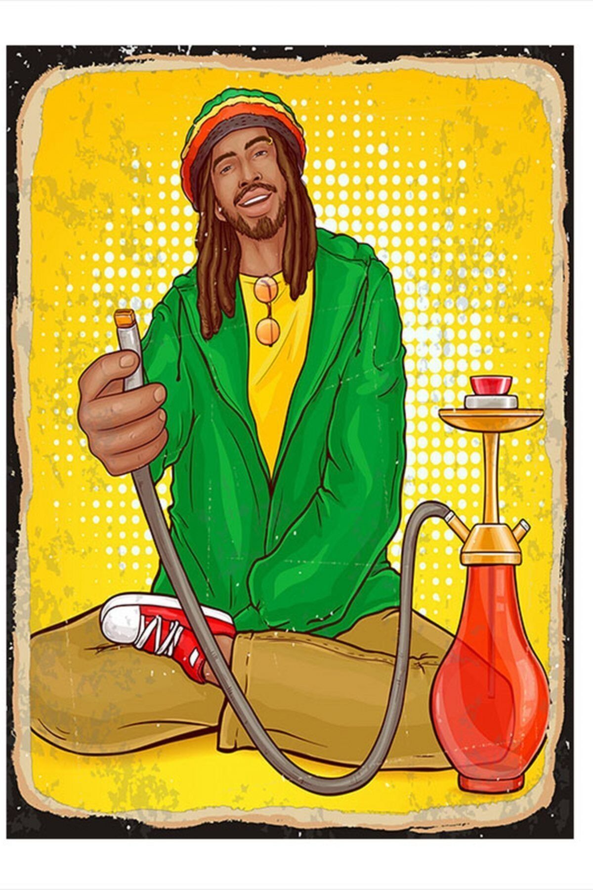 Tablomega Bob Marley Nargile Mdf Poster 50cm X 70cm