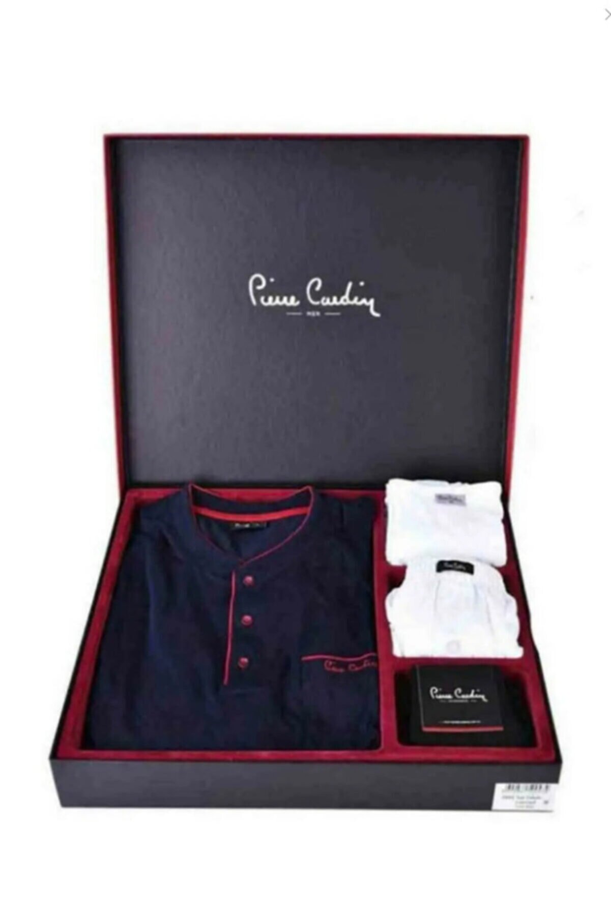 Pierre Cardin Damat Çeyiz Lacivert Pijama Çamaşır Set Takım 2000