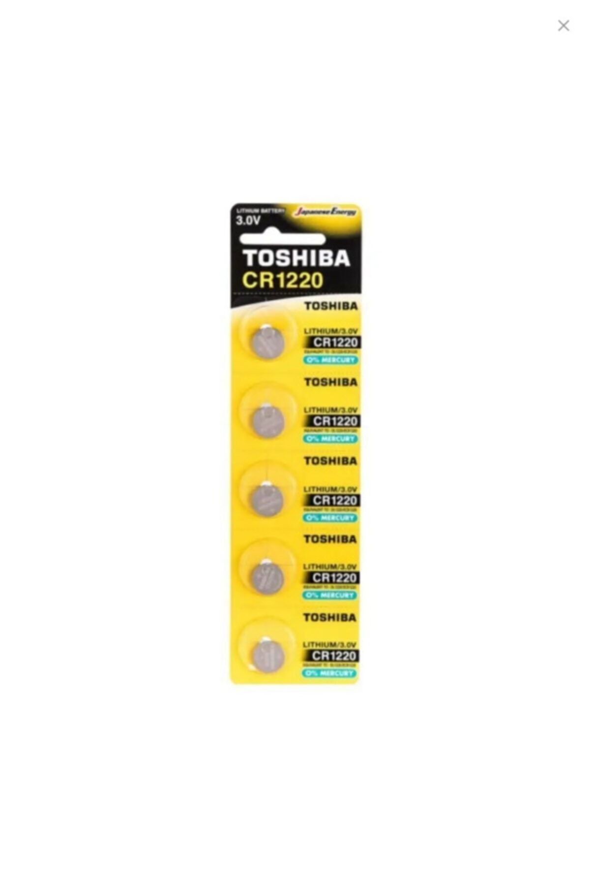 Toshiba Cr 1620 Lityum 5'li Pil 002.008.036