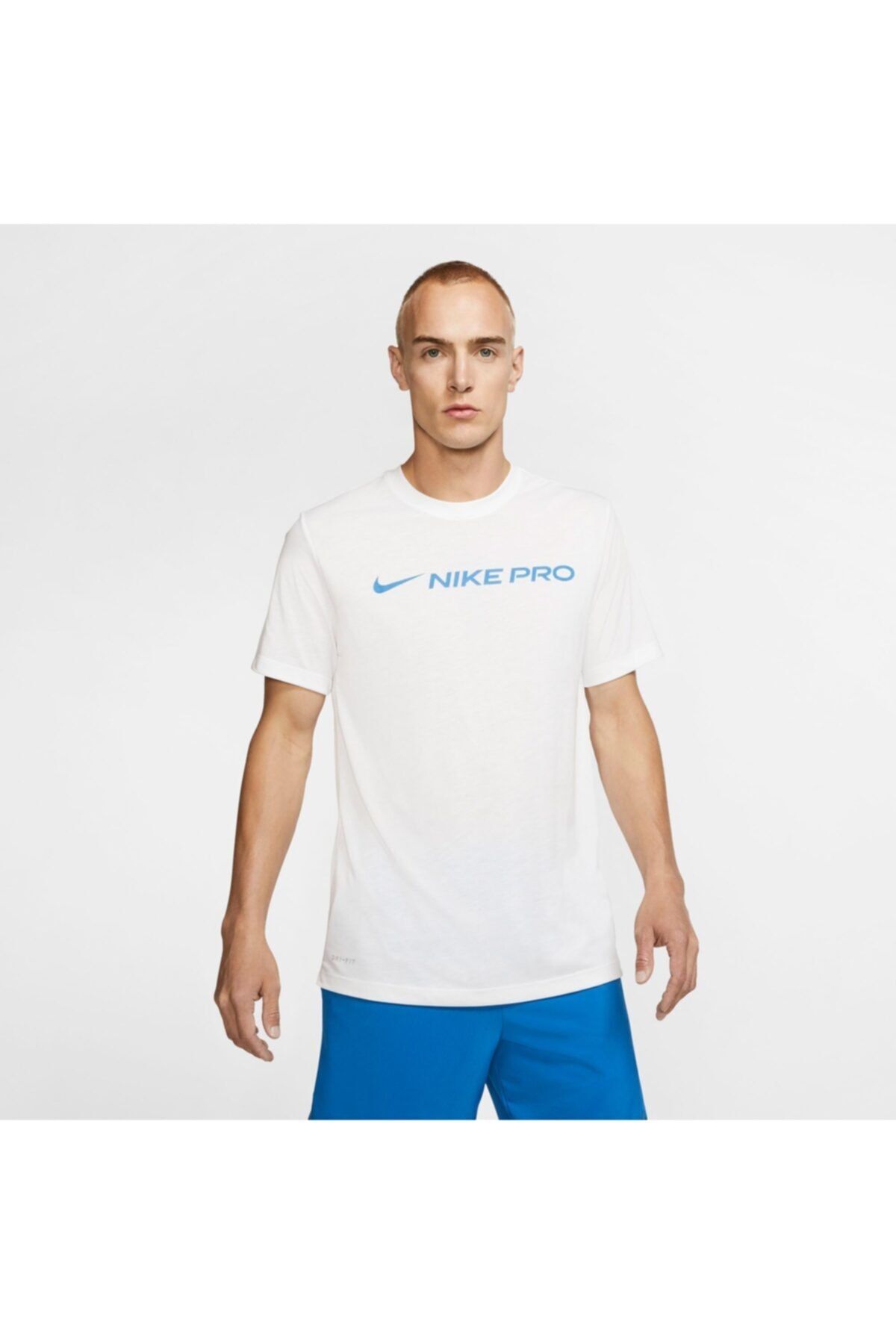 Nike Erkek Beyaz Dri-fıt  Kısakol Tişört