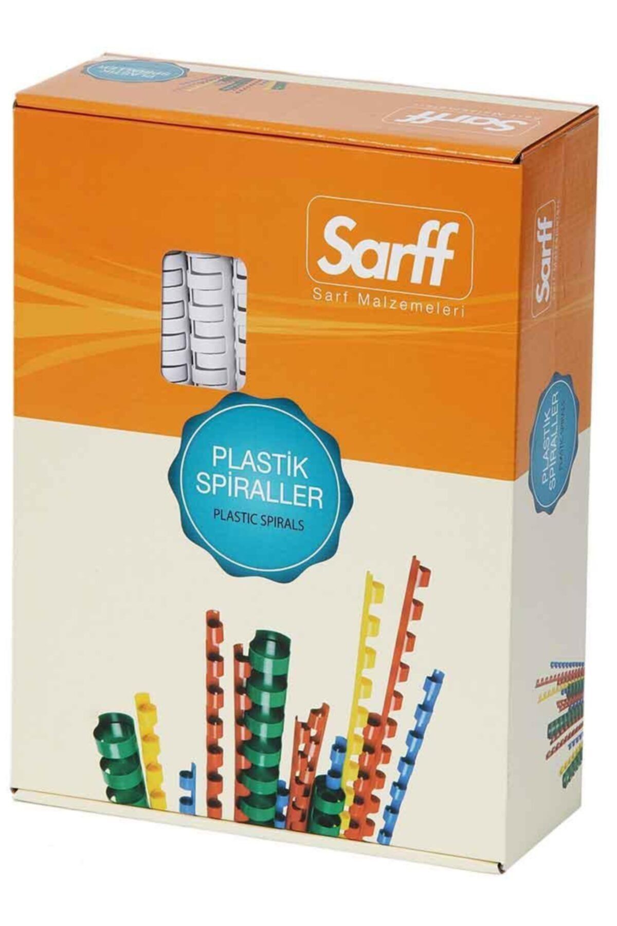 SARFF Plastik Spiral 20 Mm Beyaz 100 Lü (1 Paket 100 Adet)