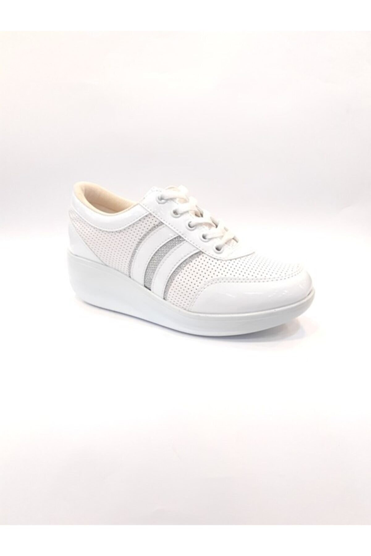 Dunlop Kadın Beyaz Dolgu Taban Günlük Yürüyüş Ayakkabısı