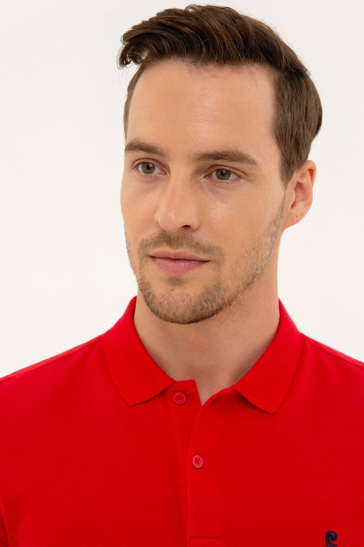 Pierre Cardin Koyu Kırmızı Slim Fit Basic Polo Yaka T-Shirt