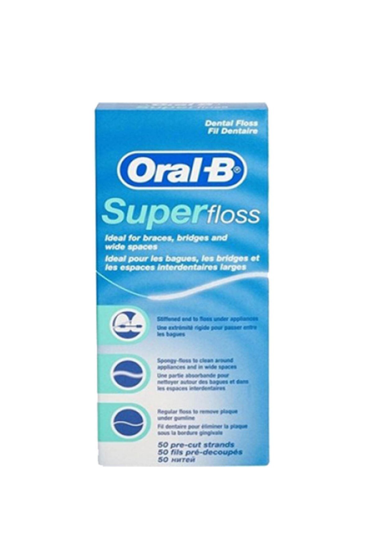 Oral-B Oral B Süper Floss Diş İpi 50 adet