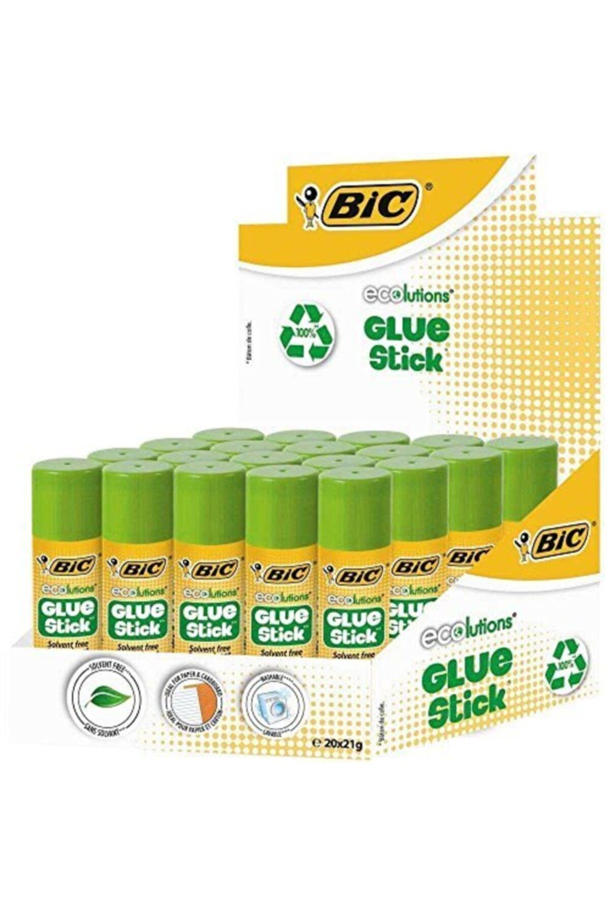 Bic Stick Yapıştırıcı Ecolutions 21 Gr 892345 20 Li (1 Paket 20 Adet)