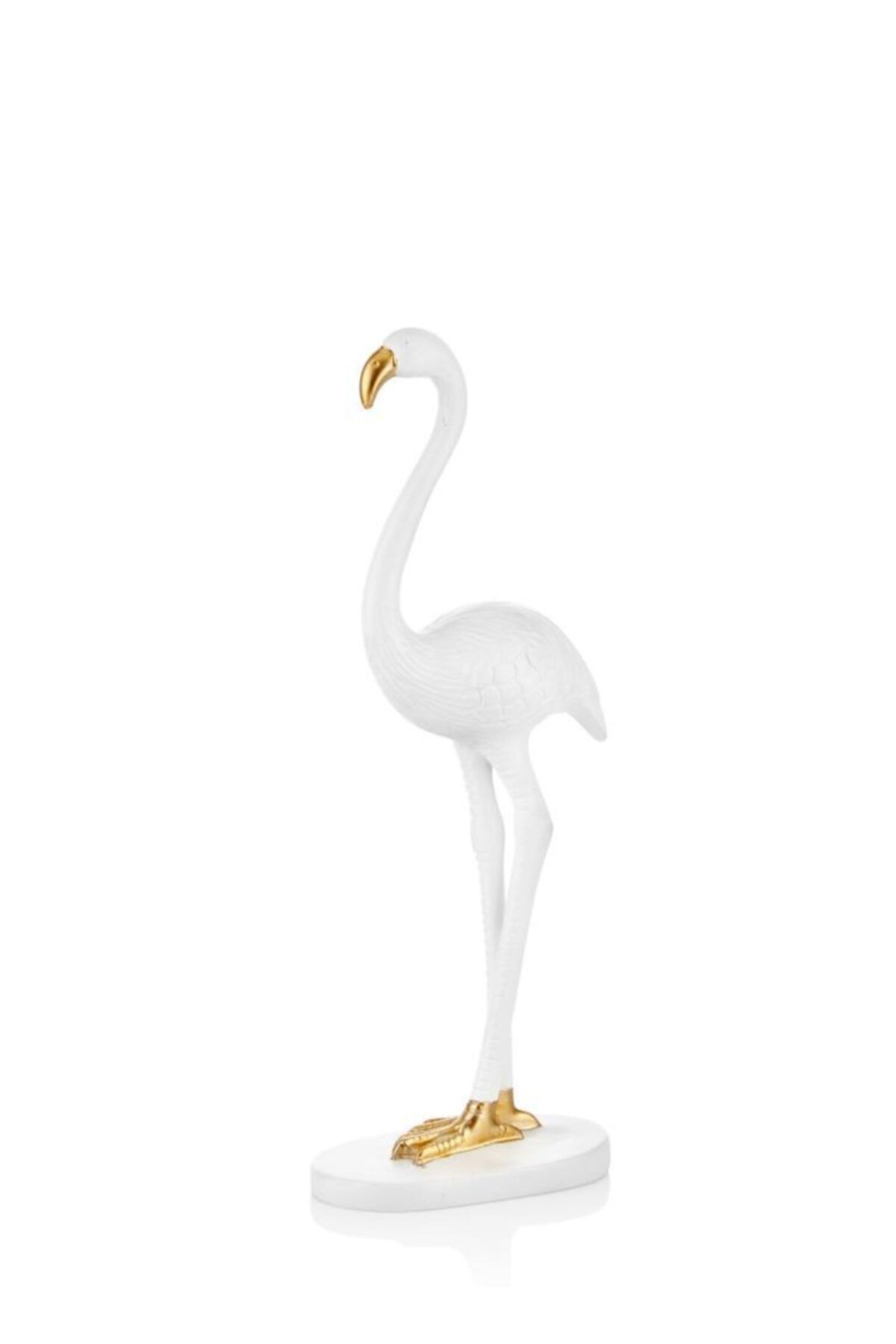 Çiçekmisin Flamingo Masaüstü Dekoratif Obje 33 cm - Beyaz